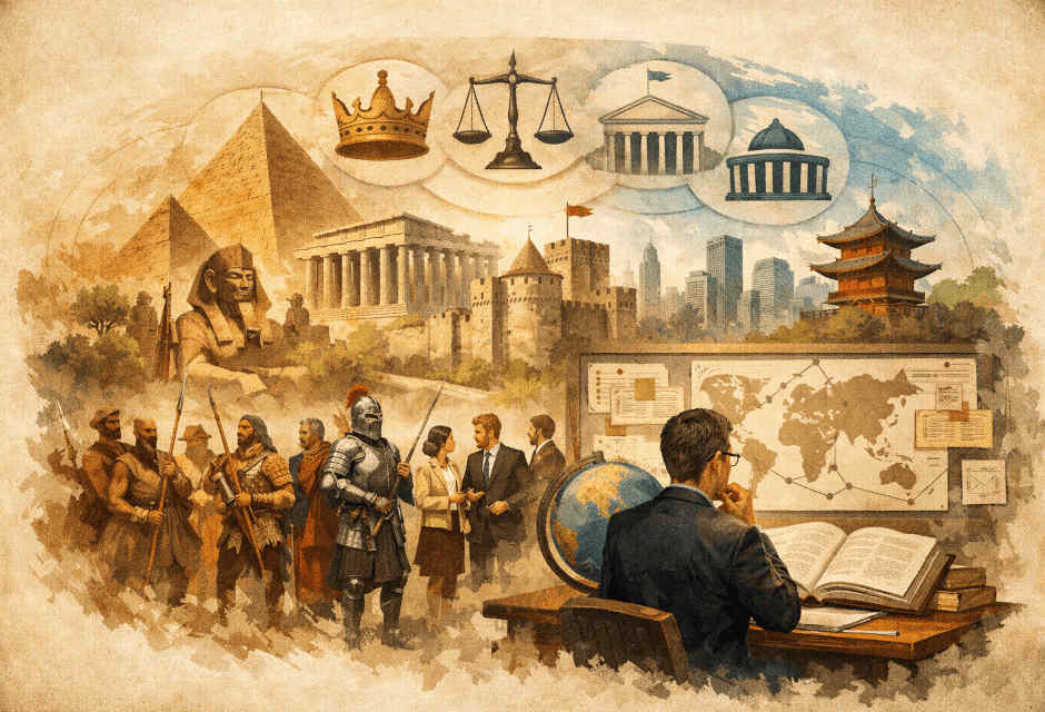 Resumo A reflexão inicial deste artigo discute a possibilidade de elaboração de uma História do Estado, tendo em vista as múltiplas formas histórico-políticas dos agrupamentos humanos e a formação crítica do Cientista do Estado. A estrutura organizacional das comunidades humanas é comumente denominada Estado na literatura acadêmica e no falar corrente, fato que evidencia que as conceituações de Estado são caracterizadas por sua plasticidade, moldadas por contingências políticas e culturais, amplamente variáveis geográfica e cronologicamente. Trata-se de palavra polissêmica, que se refere a distintas realidades de acordo com o contexto discursivo. Embora reconheça-se que Nicolau Maquiavel tenha sido o primeiro a empregar sistematicamente o vocábulo para designar a realidade política de seu tempo, realizamos percurso a partir da História dos Conceitos de Koselleck e criticamos abordagens reducionistas que restringem a história do Estado apenas ao período posterior ao século XVI e ao modelo europeu. Para tanto, propomos a nomenclatura genérica comunidade política como forma de abarcar diferentes tipos de organizações sociais e evidenciamos que, ao adotá-la, evitamos as armadilhas do anacronismo e do eurocentrismo. Por outro lado, a história é história de algo, e um mínimo denominador comum é proposto de modo a servir de moldura essencial do discurso histórico. Este fio condutor é estabelecido a partir das necessidades de se compreender as especificidades de cada grupo dentro do contexto abstrato que caracteriza as sociedades humanas, ou seja, seus padrões gerais de cooperação e trabalho coletivo. O texto explora a dimensão racional e teleológica da ação humana, contrastando-a com comportamentos puramente instintivos de outros animais. A criação de ferramentas e a organização social são apresentadas como extensões da capacidade racional. Desta forma, nossa tese central é a de que uma História Geral do Estado é possível enquanto análise da historicidade das formas humanas de cooperação e trabalho, e que a realidade política não se presta a conceitualismos abstratos, mas que encontra sua verdade e sua significação na manifestação concreta da necessidade humana abstrata da formação de estruturas organizacionais de trabalho coletivo. Este reposicionamento da história é fundamental para que o cientista do Estado pense seu papel e seja capaz de operar com maior autonomia científica e intelectual e permaneça atento às necessidades específicas de sua realidade social.